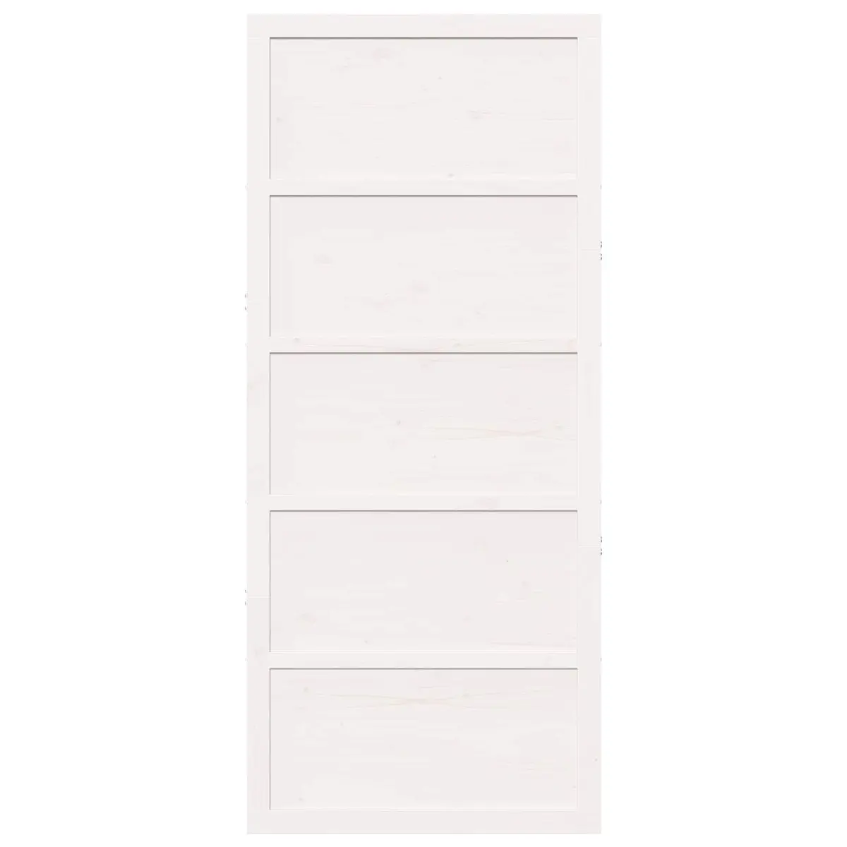 Sliding Barn Door Interior White Solid Pine Wood 100 x 208 cm