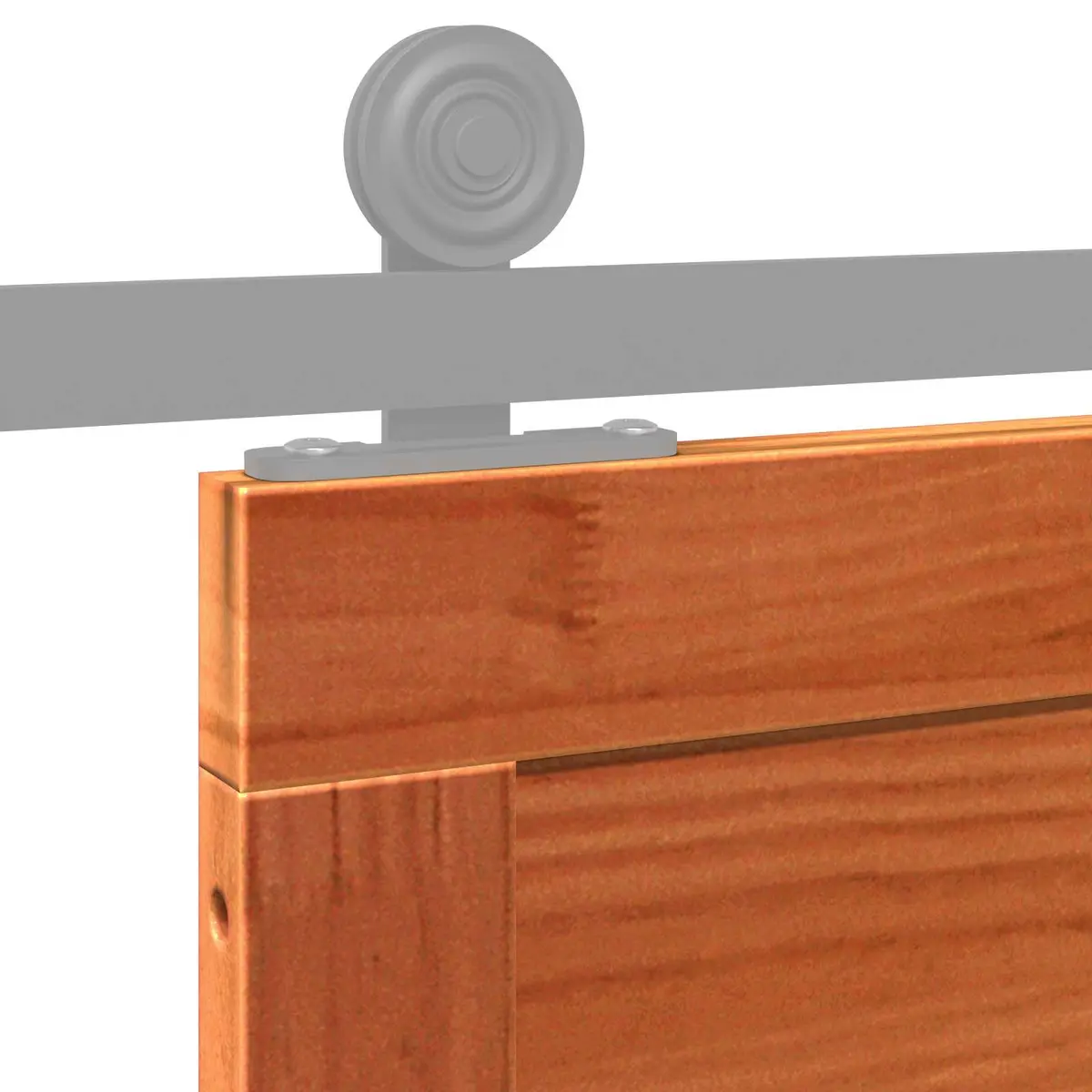 100 x 208 cm Sliding Barn Door in Solid Pine Wood