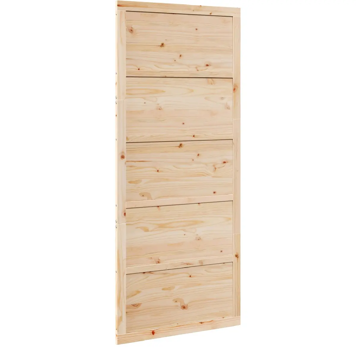 Barn Door Sliding 80cm Solid Pine Wood Rustic Interior Space-Saving Home