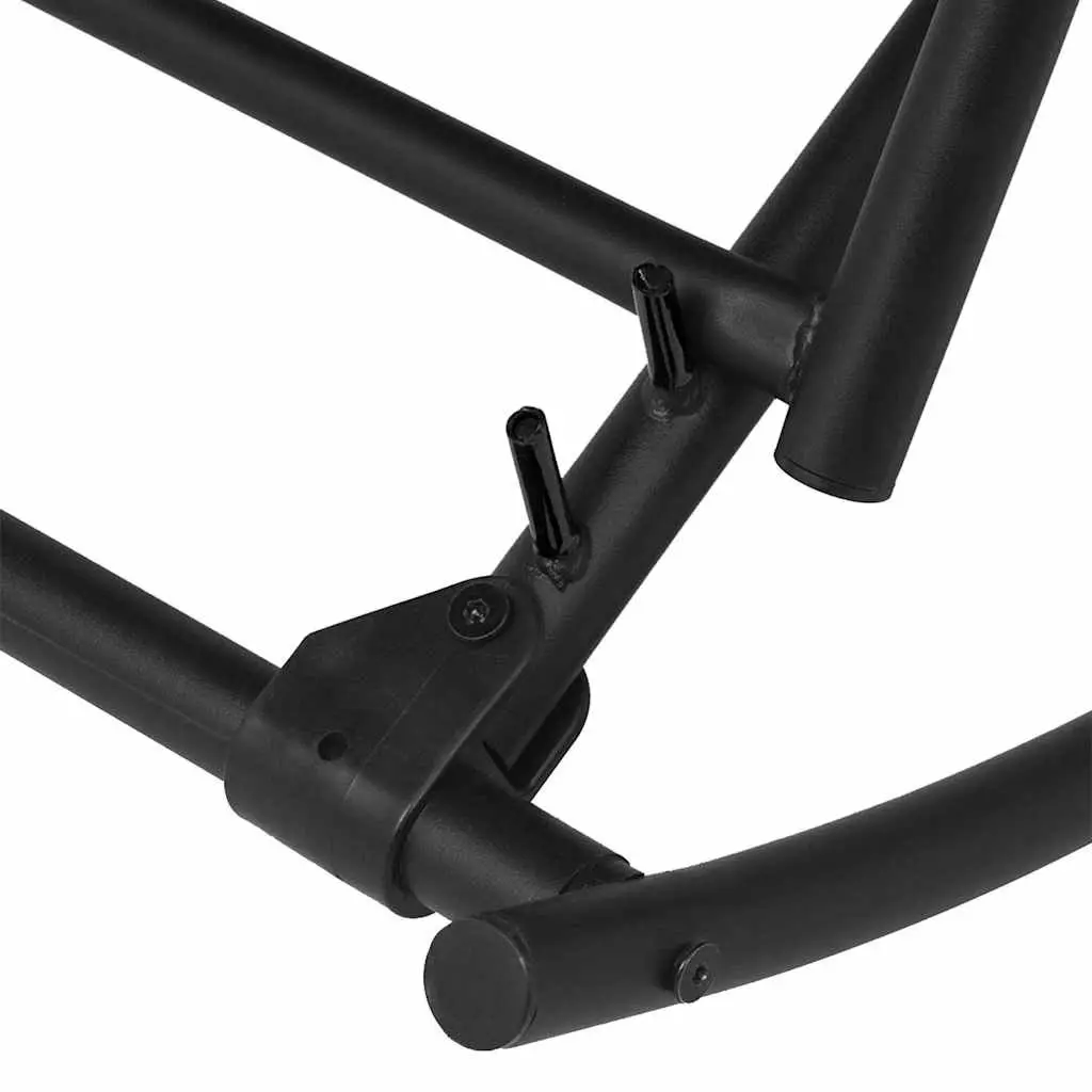 Black Steel Folding Rocking Chair