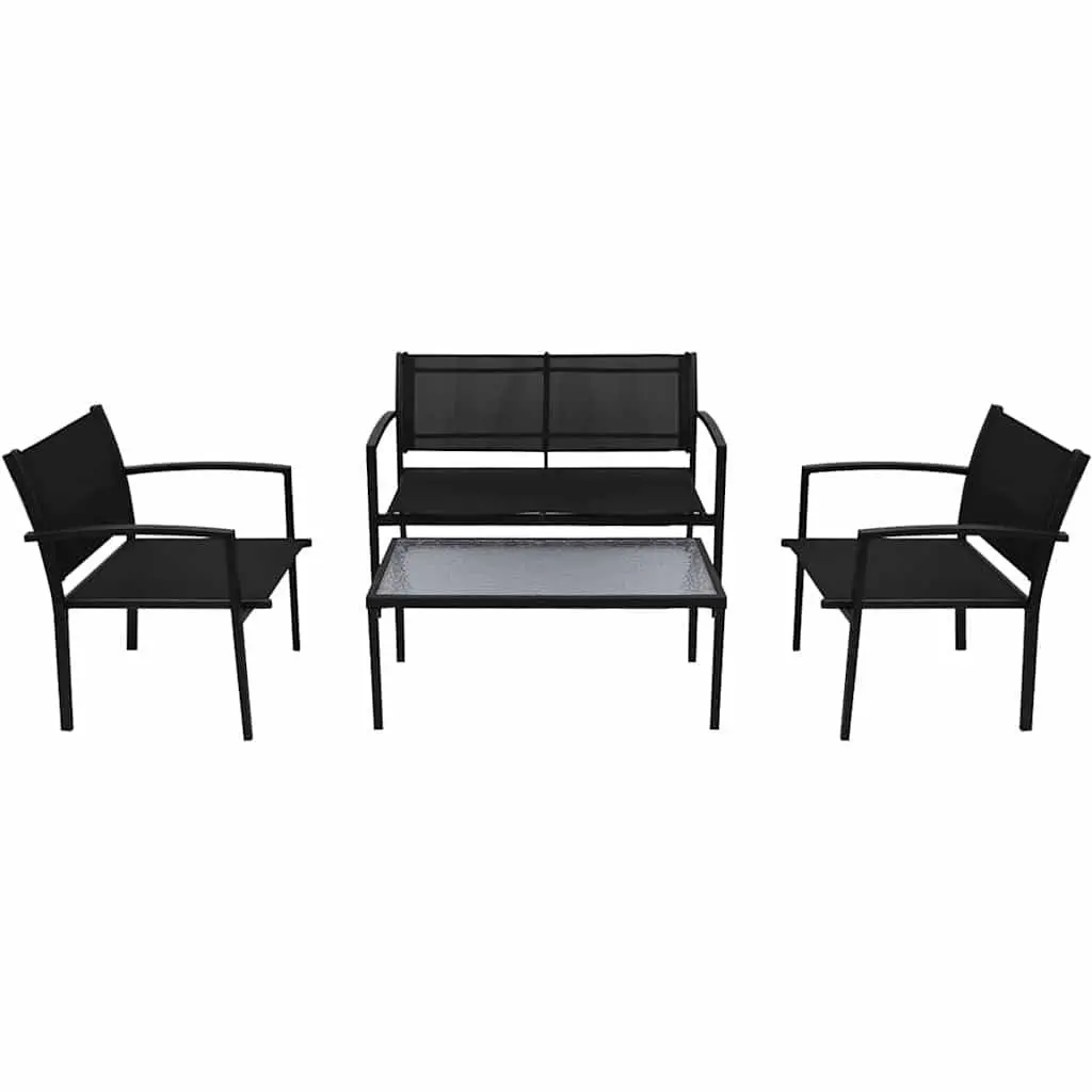 4 Piece Outdoor Garden Lounge Set