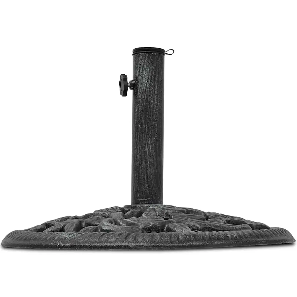 Cast Iron Outdoor Umbrella Base Garden Parasol Stand Holder Green 12kg