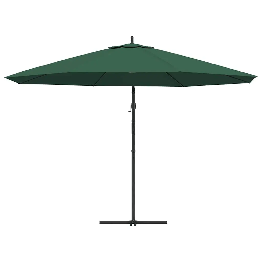 Cantilever Garden Parasol 3.5m Outdoor Sunshade UV-Proof Patio Umbrella Green