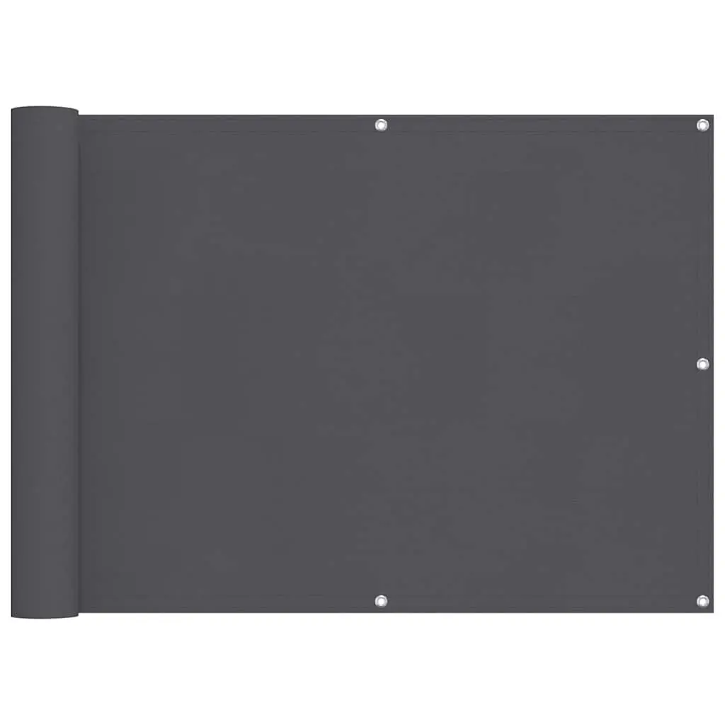 Balcony Screen Anthracite Oxford Fabric Waterproof Privacy Shade 90x600cm
