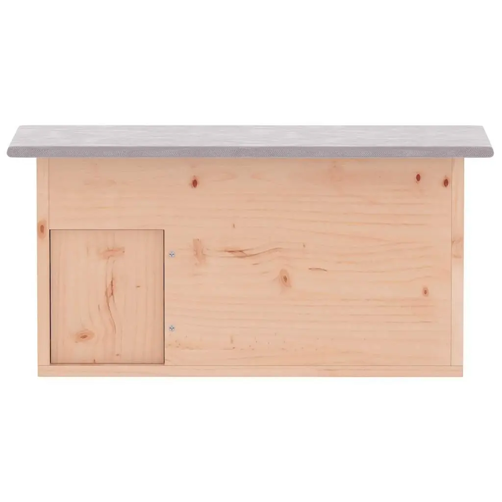 Wooden Hedgehog House Small Animal Shelter Winter Hibernation Cage Outdoor