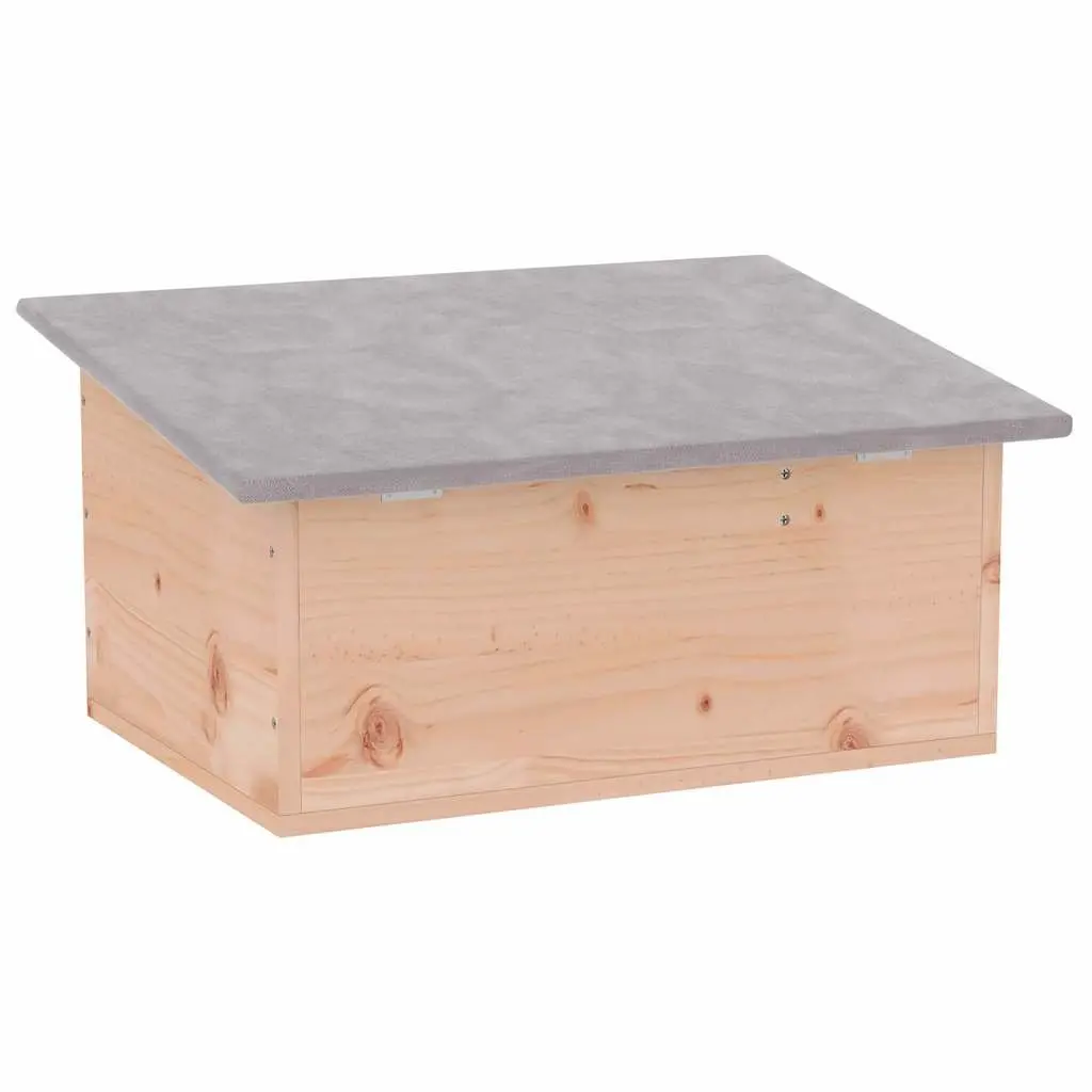 Wooden Hedgehog House Small Animal Shelter Winter Hibernation Cage Outdoor