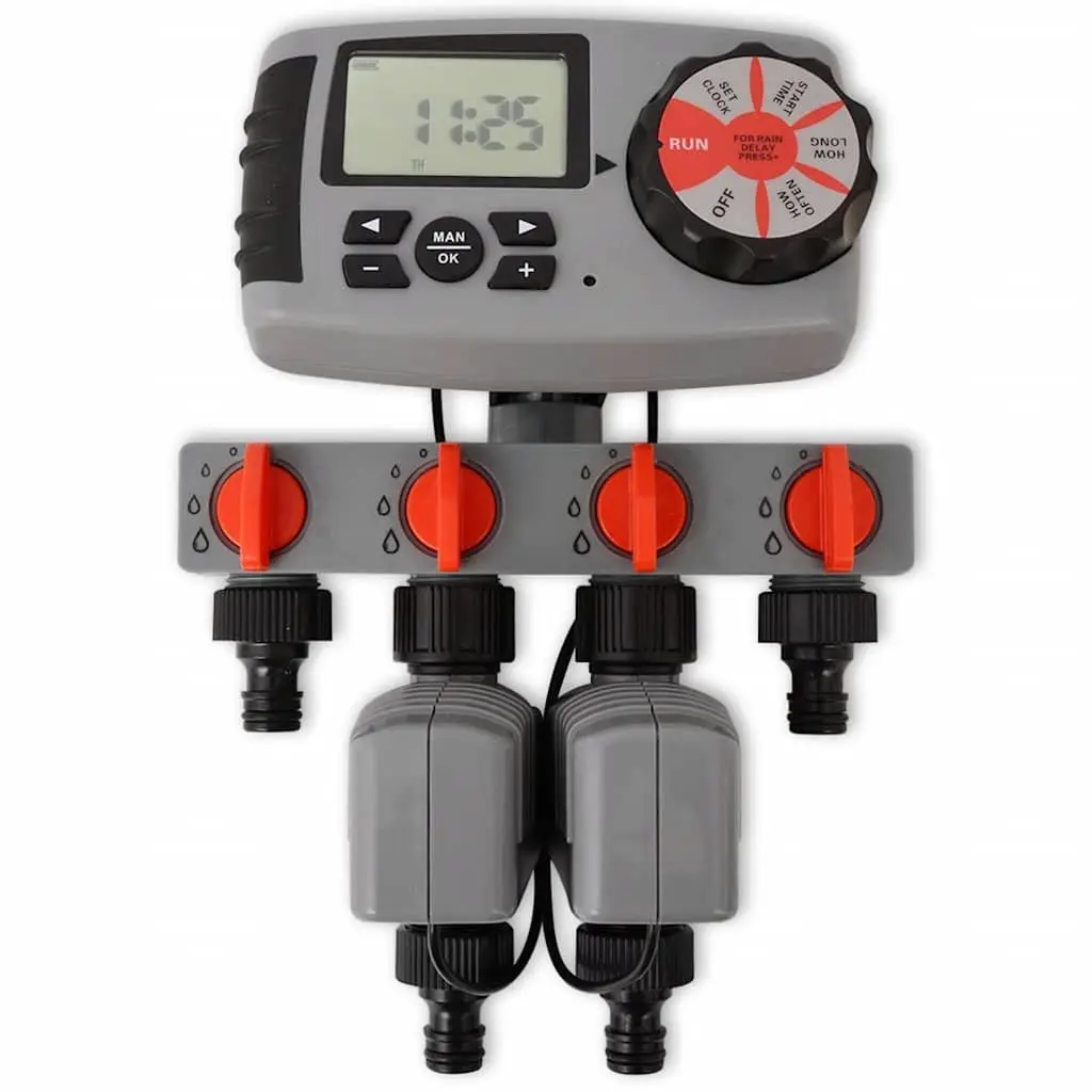 4-Station Automatic Irrigation Timer