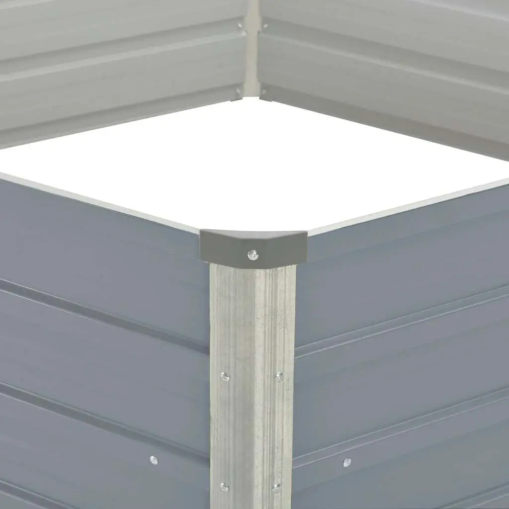 Raised Garden Bed Hexagon Outdoor 129x129x45cm Galvanised Steel Planter