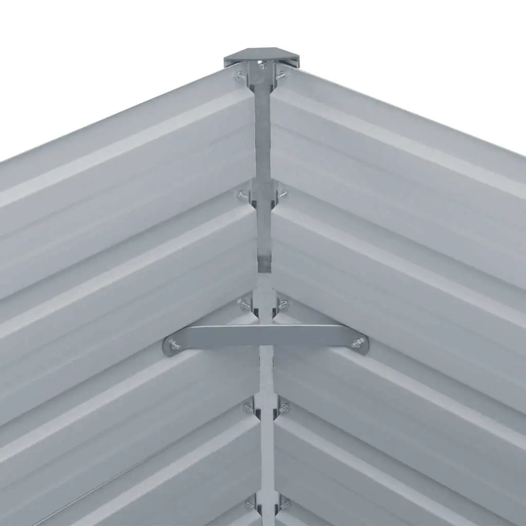 Raised Garden Bed Hexagon Outdoor 129x129x45cm Galvanised Steel Planter