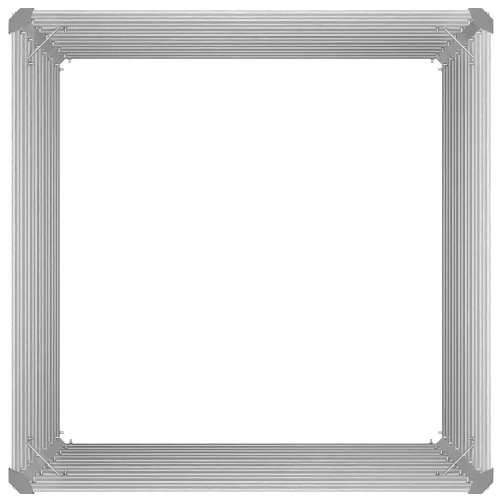 Raised Garden Bed for Vegetables Herbs 100x100x77 cm Galvanised Steel Planter