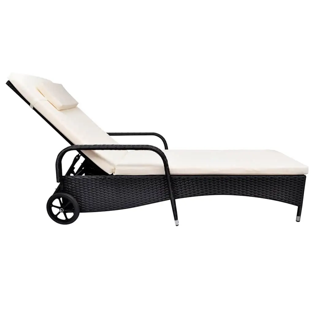 Adjustable Rattan Sun Lounger