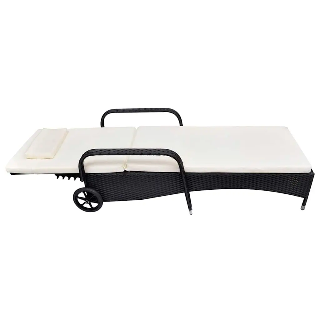 Adjustable Rattan Sun Lounger