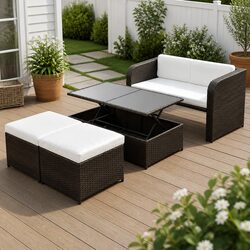 Factual Details of 4 Piece Garden Lounge Set Furniture