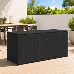 Specifications for Black Outdoor Rattan Storage Box