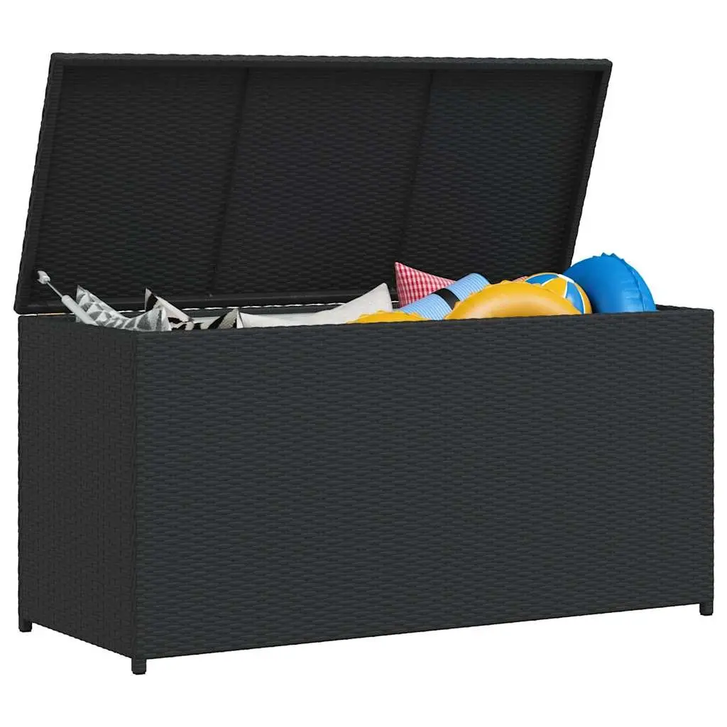 Garden Storage Box Outdoor Patio Black 120 x 50 x 60 cm