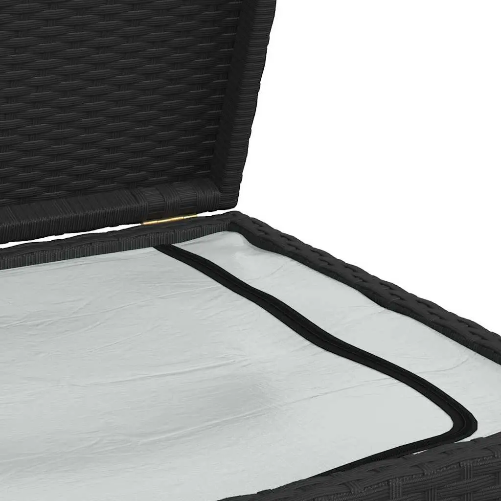 Garden Storage Box Outdoor Patio Black 120 x 50 x 60 cm