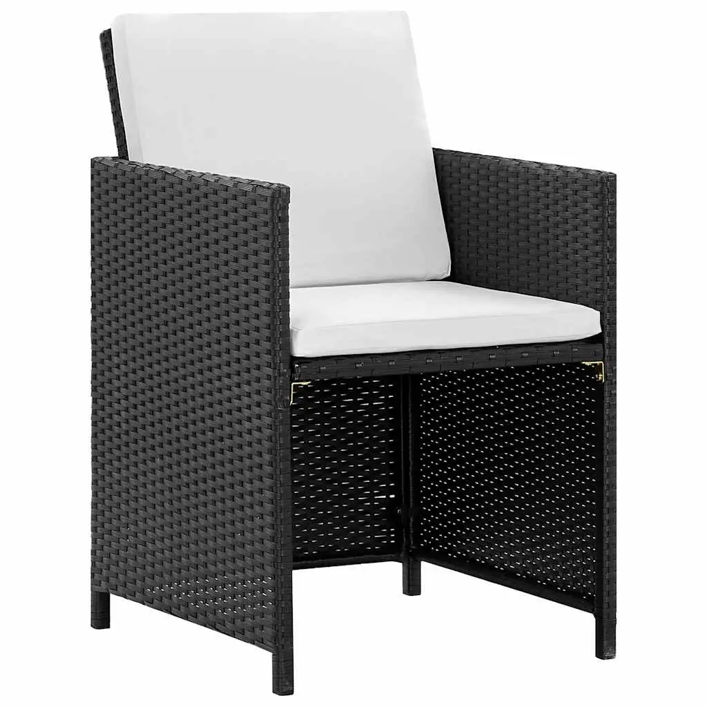 Outdoor Dining Set 5 Piece Poly Rattan Garden Furniture Patio Table Chairs