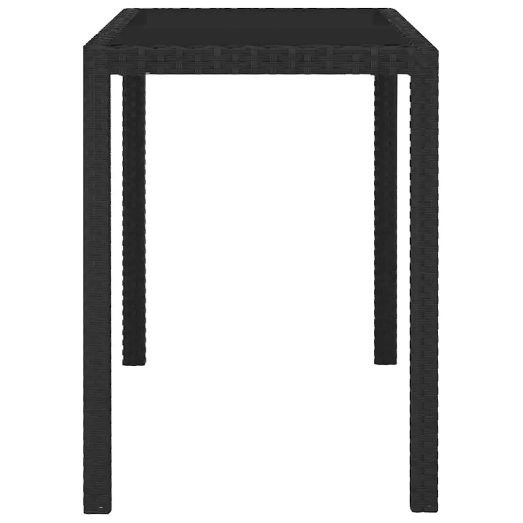 Outdoor Dining Set 5 Piece Poly Rattan Garden Furniture Patio Table Chairs