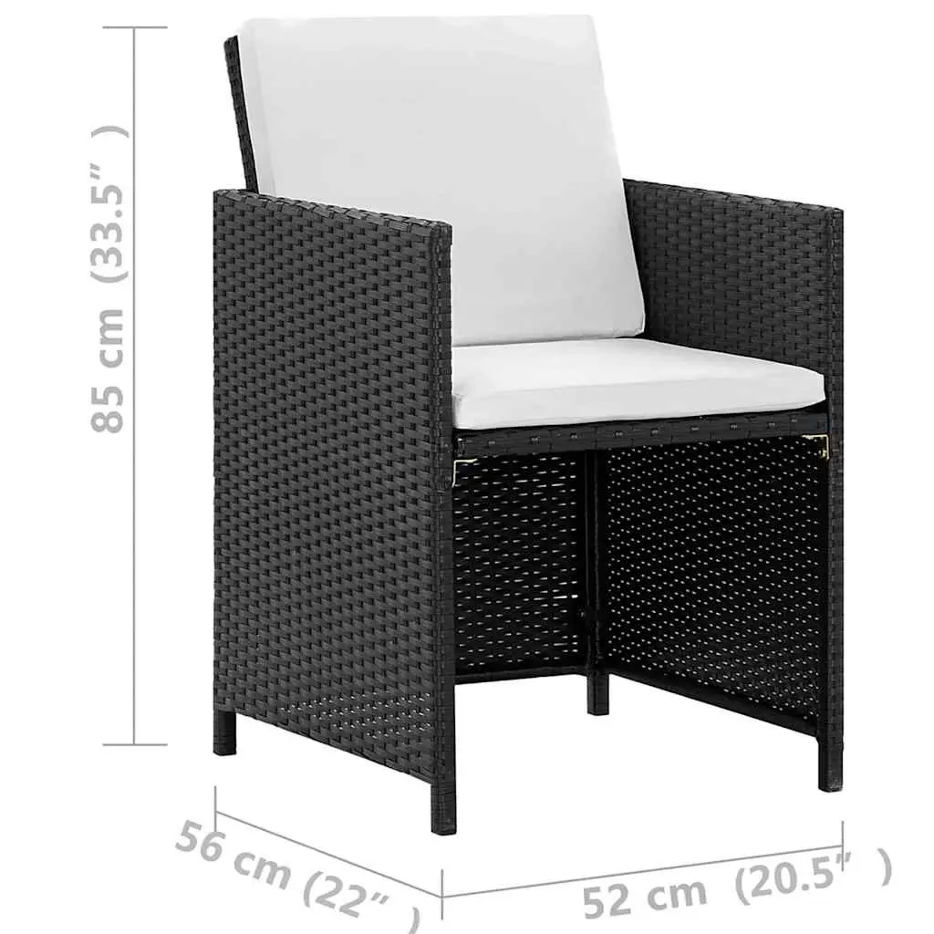 13-Piece Poly Rattan Garden Set