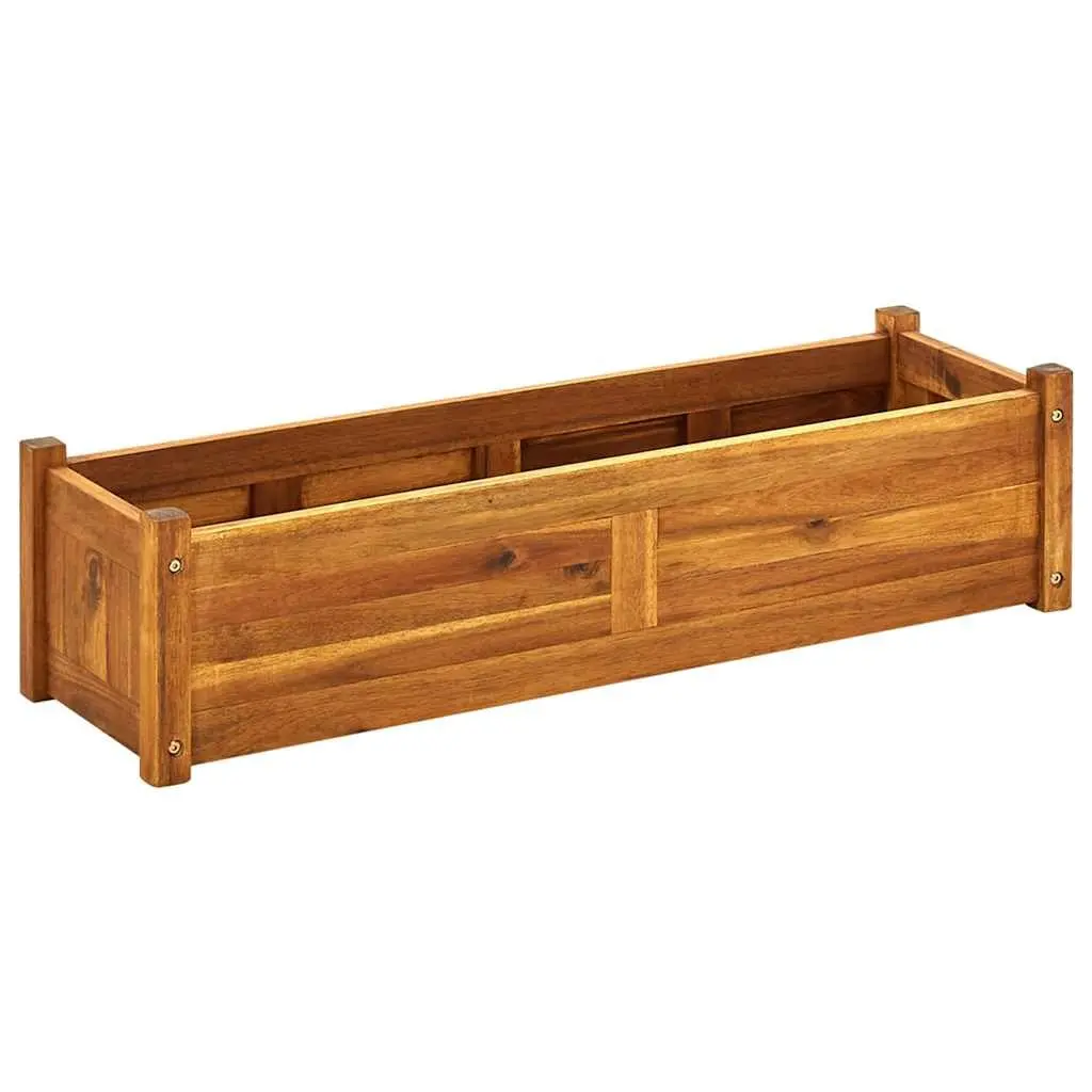 Garden Raised Bed Planter Box Outdoor 100x30x25cm