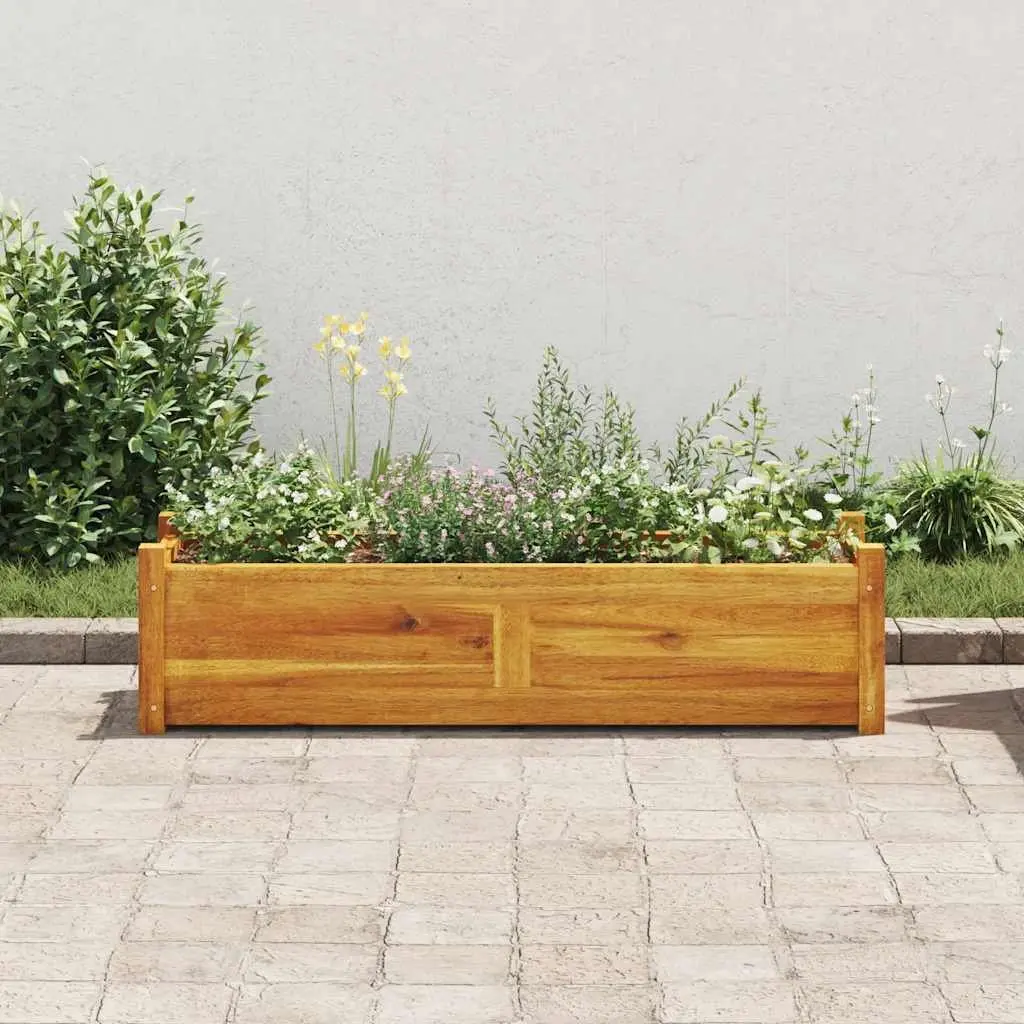 Garden Raised Bed Planter Box Outdoor 100x30x25cm