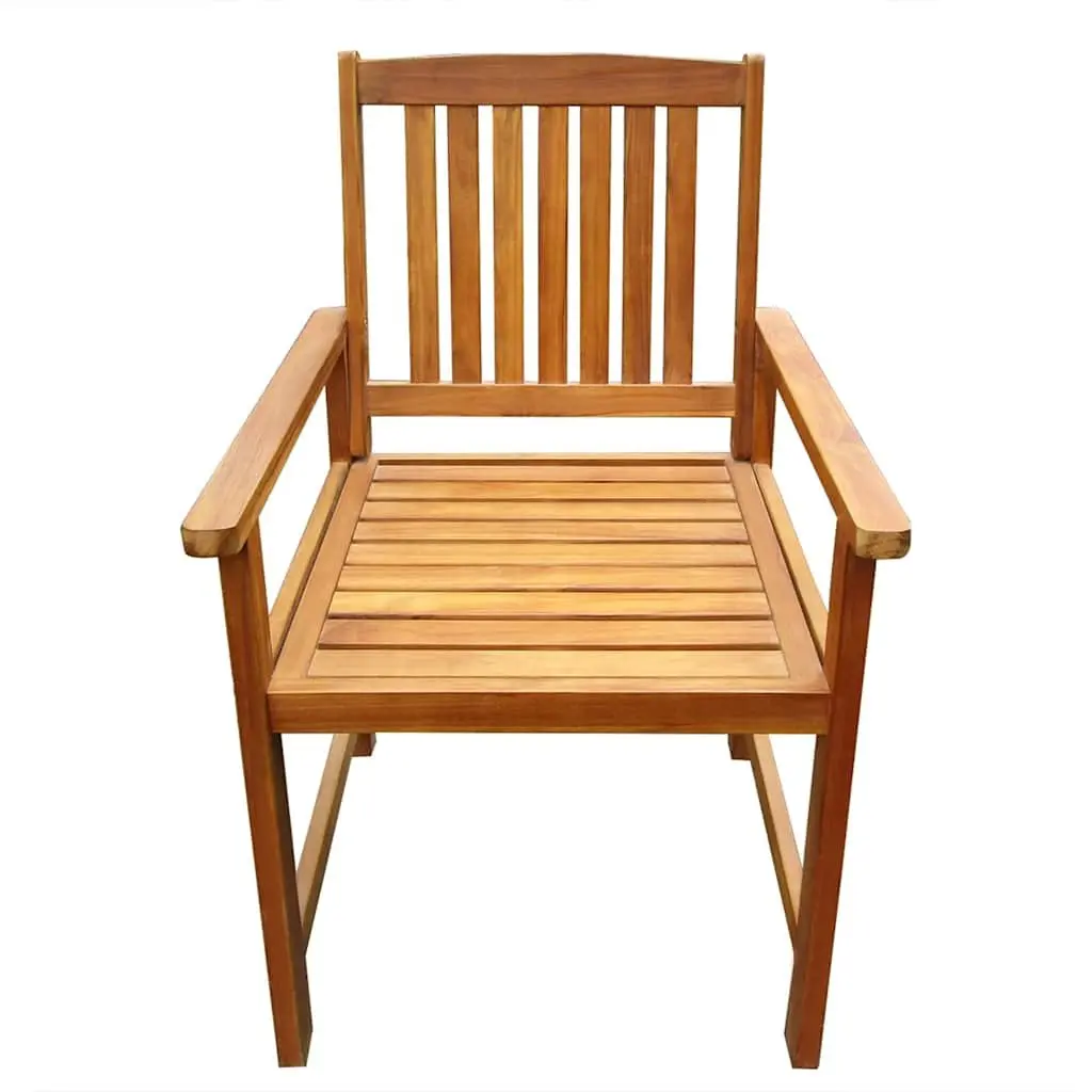 2 Outdoor Acacia Wood Chairs