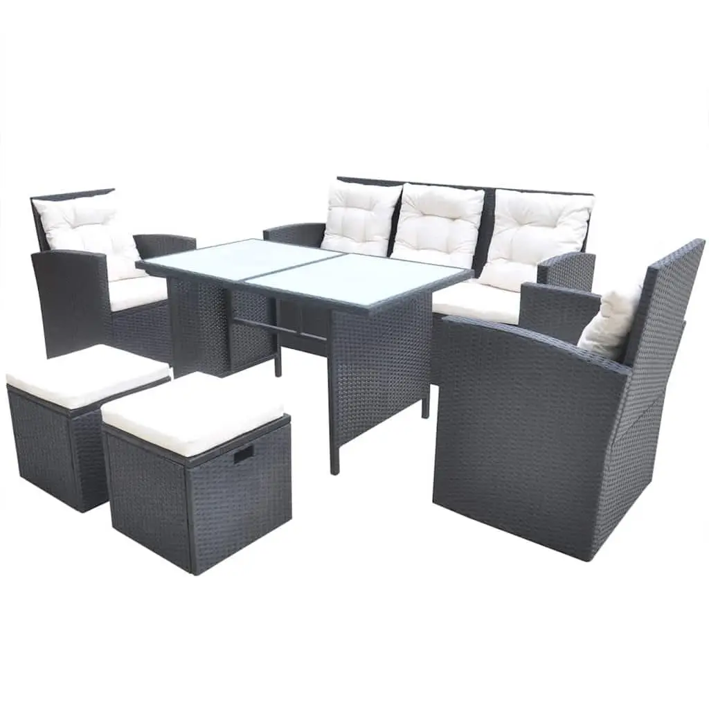 Outdoor Dining Set 6 Piece Patio Garden Furniture Table Sofa Chair