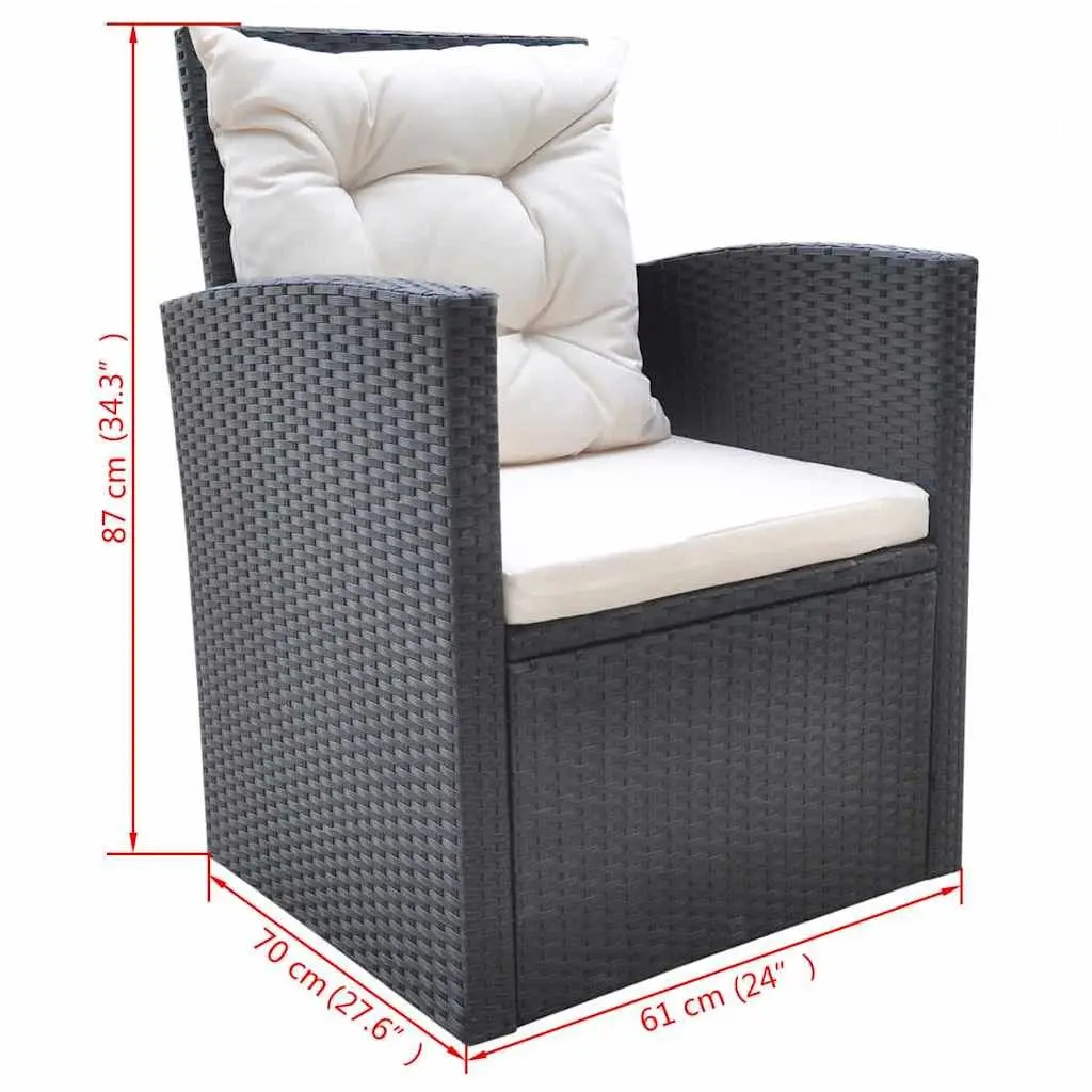 Outdoor Dining Set 6 Piece Patio Garden Furniture Table Sofa Chair