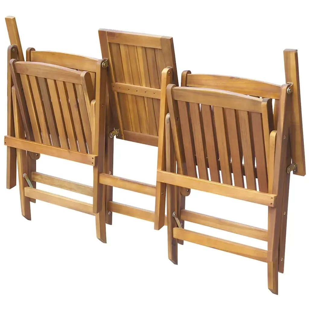 Folding Garden Bench with Tea Table for Outdoor Use 140cm