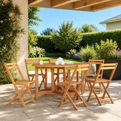 Specifications of Brown Acacia Wood Folding Dining Table