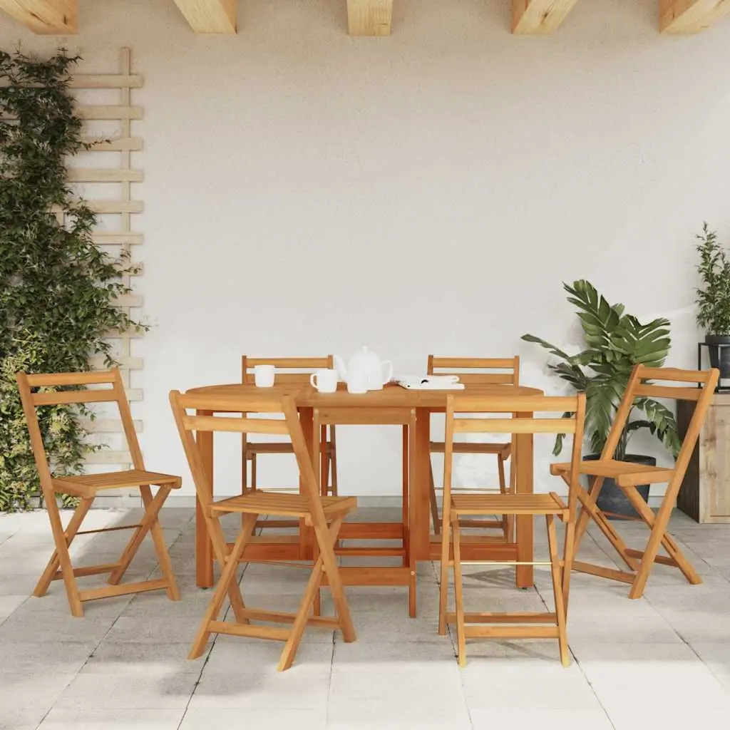 Outdoor Dining Table Drop Leaf Garden Patio Furniture Brown Wood Folding Design