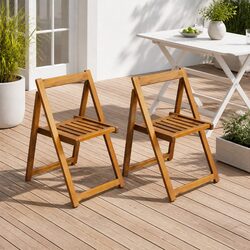 Dimensions and Features of Acacia Wood Folding Chairs