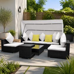 7 Piece Modular Rattan Sofa Set: Specs and Features