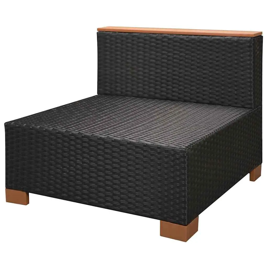 7 Piece Outdoor Garden Lounge Set Poly Rattan Sofa Patio Furniture with Cushions