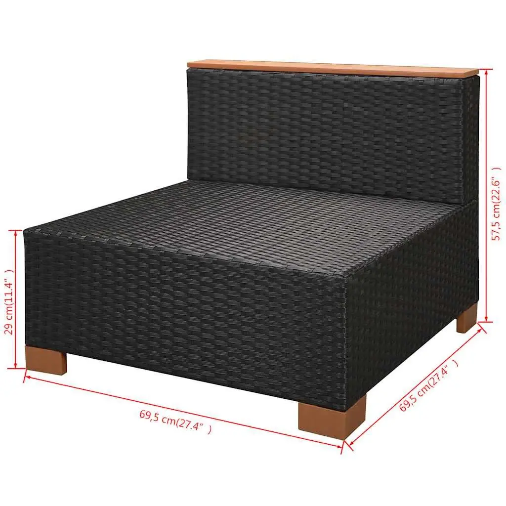 Garden Lounge Set 10 Piece Outdoor Furniture Poly Rattan Sofa Dining Cushions