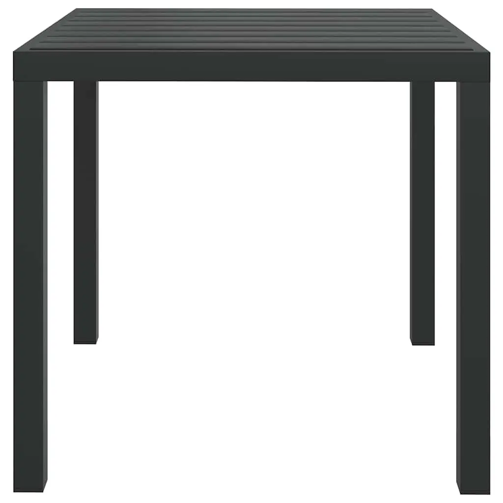 Outdoor Garden Table for Patio 80x80x74cm Black Weather Resistant