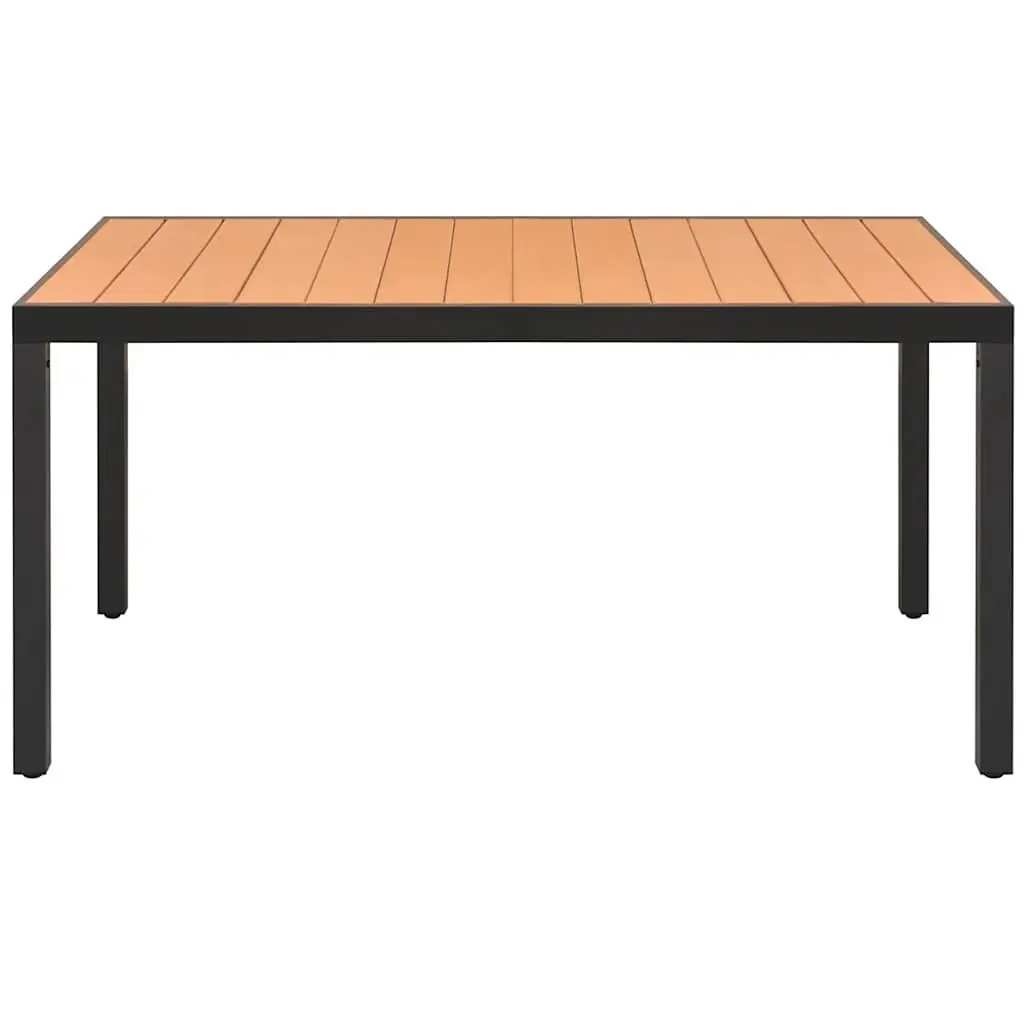 Outdoor Garden Table Brown 150x90x74 cm