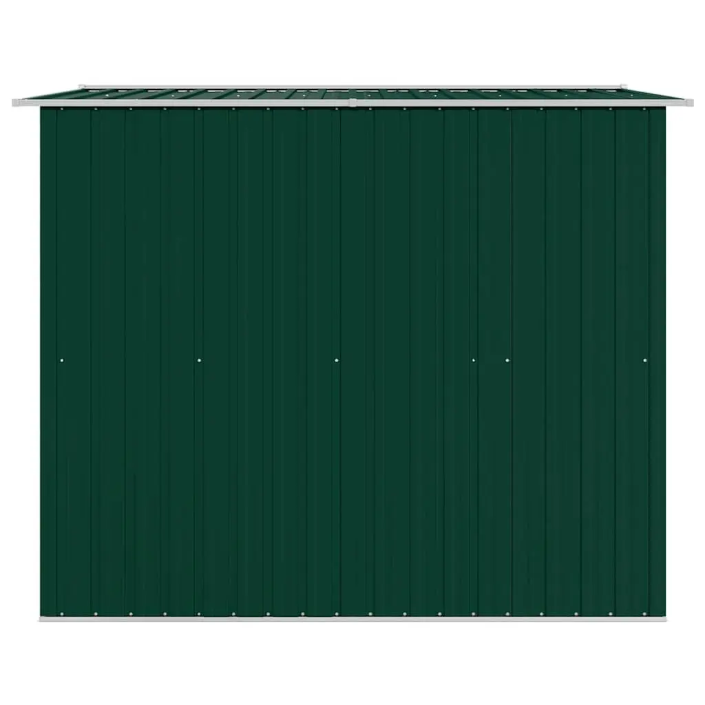 Metal Garden Storage Shed Outdoor Use Green 257 x 205 x 178 cm
