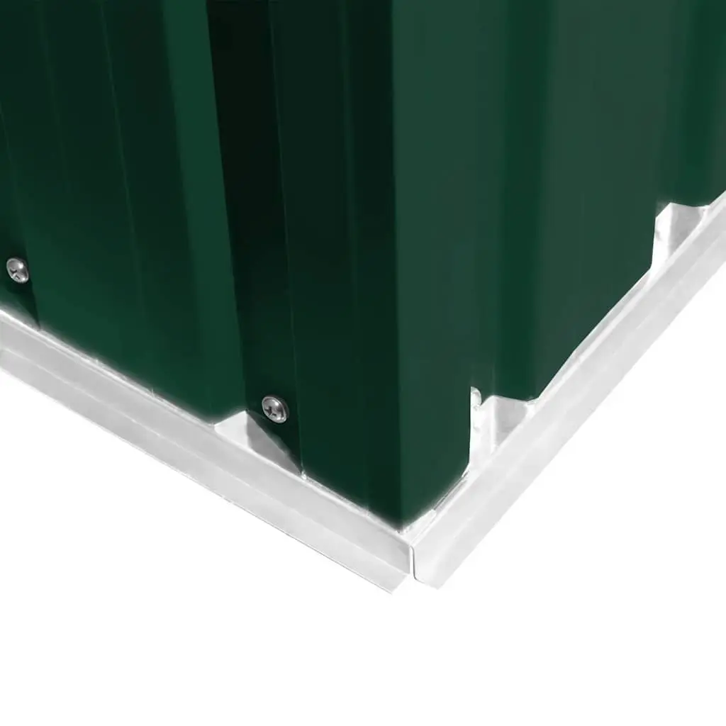 Metal Garden Storage Shed Outdoor Use Green 257 x 205 x 178 cm