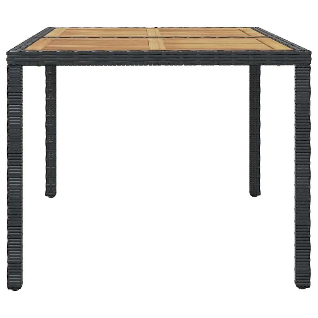 Outdoor Dining Set 7 Piece Poly Rattan Table 6 Chairs Cushions Garden Patio