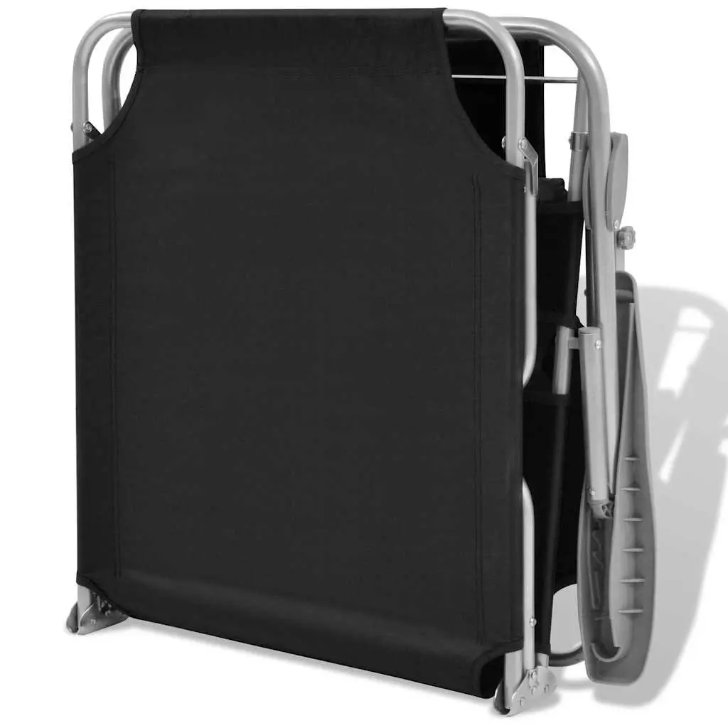Foldable Sun Lounger with Canopy