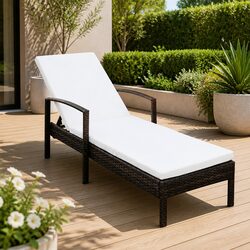 Sun Lounger Specifications: Adjustable Backrest & Cushion Included
