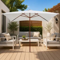 Specifications for Garden Parasol 200x300 cm White