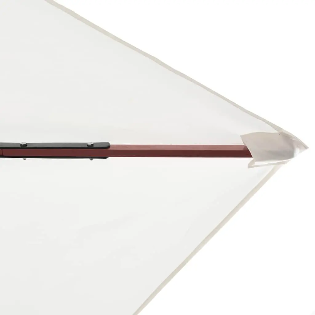 Garden Parasol Outdoor Use 200x300 cm White