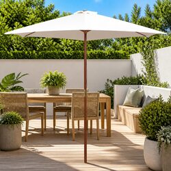 Garden Parasol Specifications: 270x270 cm Wooden Shade