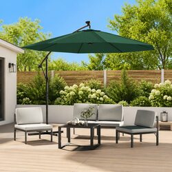 300 cm Hanging Garden Parasol with LED Lighting Specs