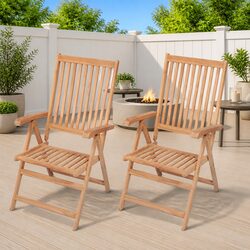 Specifications of Outdoor Teak Folding Chairs - 2 pcs