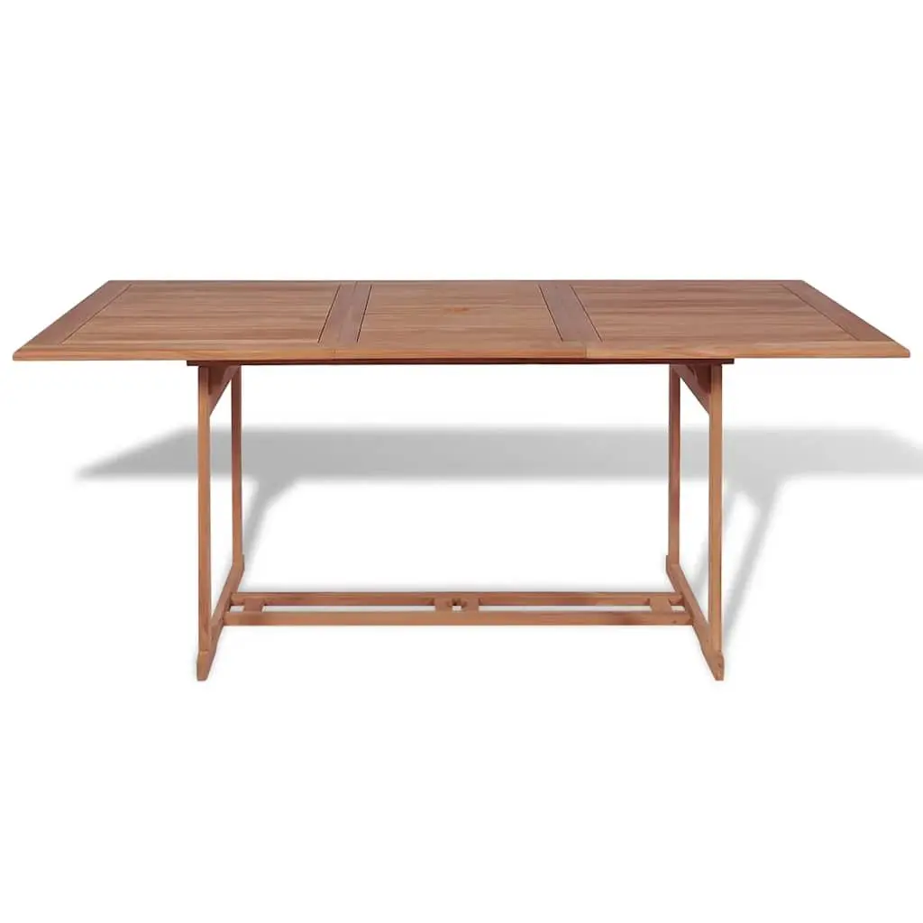 Outdoor Dining Table 180x90x75cm Teak