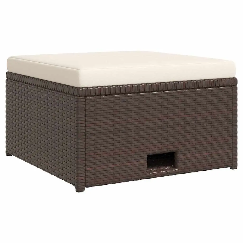 4 Piece Outdoor Garden Lounge Set Patio Sofa with Cushions Brown