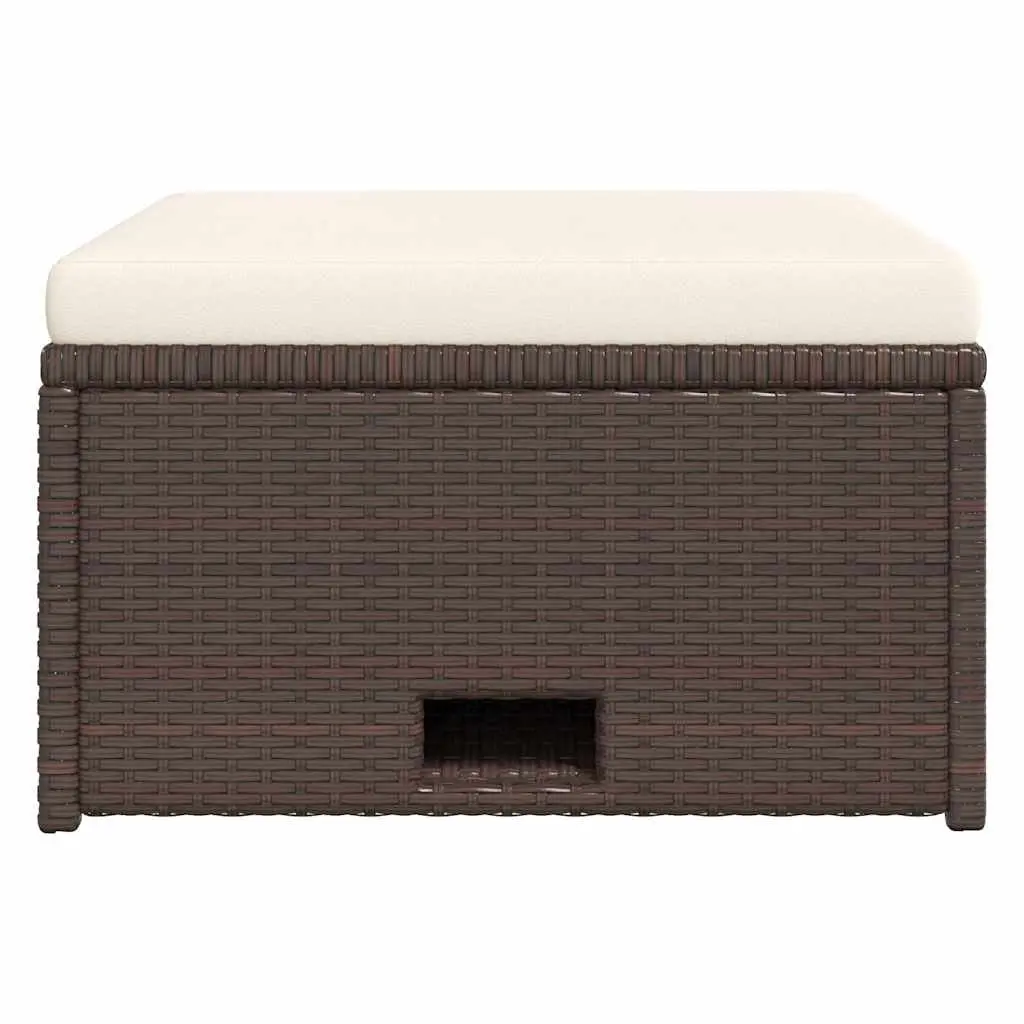 4 Piece Outdoor Garden Lounge Set Patio Sofa with Cushions Brown